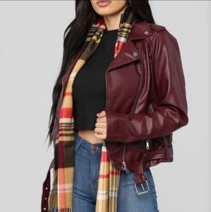 Fashion Nova Araxie Vegan Leather Jacket